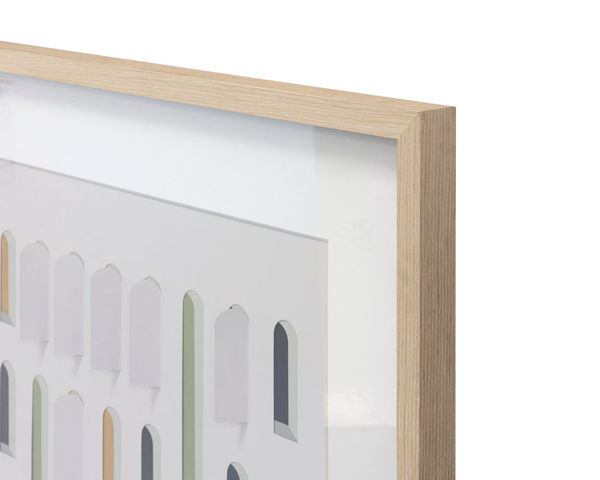 Door To Door (Set Of 2) - 36" X 49" - Natural Frame