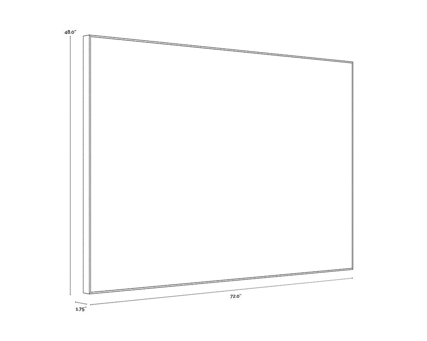 Smooth Operator - 72" X 48" - Light Brown Floater Frame
