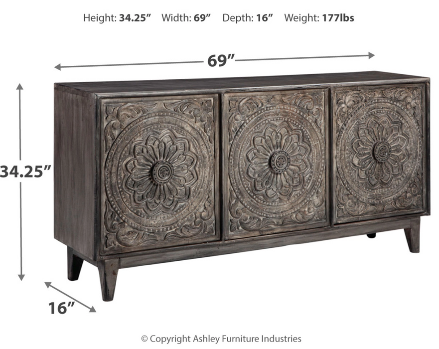 Fair Ridge 3 Door Accent Cabinet - Furniture Depot