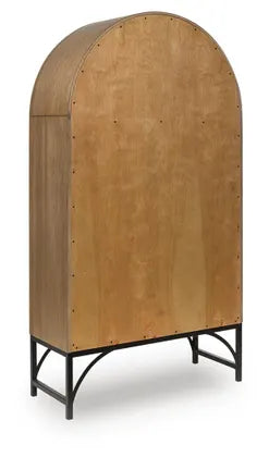Gwenwich - Accent Cabinet - Natural / Black