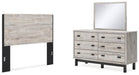 Vessalli Queen Panel Headboard, Dresser and Mirror