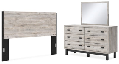 Vessalli King Panel Headboard, Dresser and Mirror