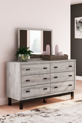 Vessalli King Panel Bed, Dresser and Mirror