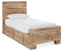 Hyanna Twin Panel Bed with 2 Side Storage