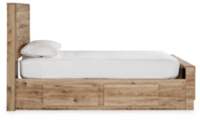 Hyanna Twin Panel Bed with 1 Side Storage