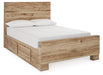 Hyanna Full Panel Bed with 2 Side Storage