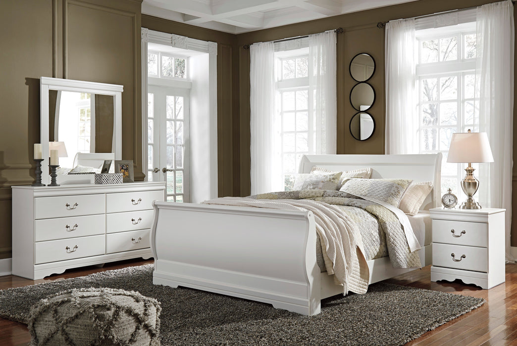 Anarasia Queen Sleigh Bed 6Pc Set - Furniture Depot