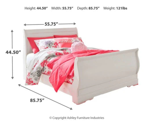 Anarasia  Sleigh Bed - Full