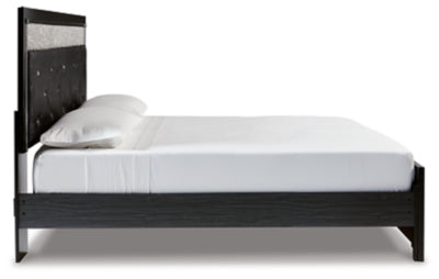 Kaydell King Upholstered Panel Platform Bed