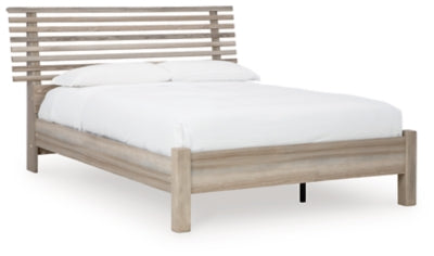 Hasbrick Queen Slat Panel Bed