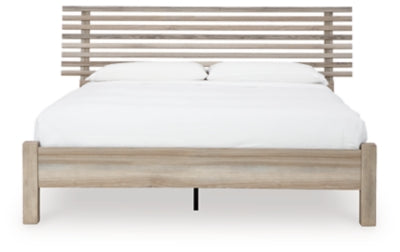 Hasbrick Queen Slat Panel Bed