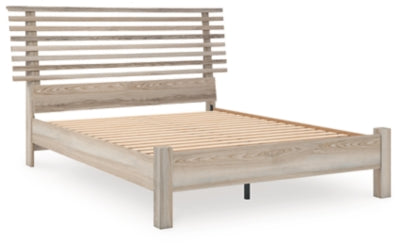 Hasbrick Queen Slat Panel Bed