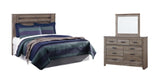 Zelen King/California King Panel Headboard, Dresser and Mirror