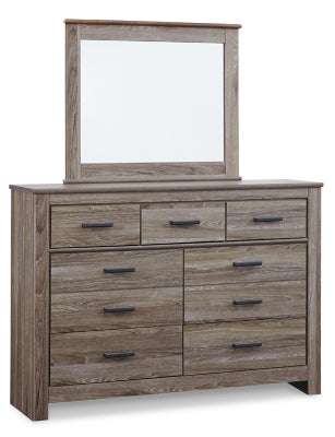 Zelen Full Panel Headboard, Dresser and Mirror