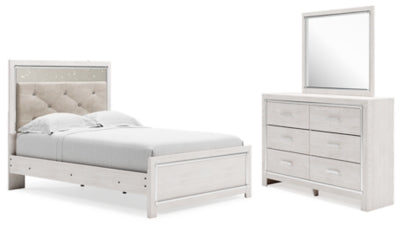 Altyra Full Panel Bed, Dresser and Mirror