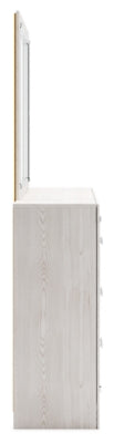 Altyra Full Panel Bed, Dresser, Mirror and Nightstand (White)