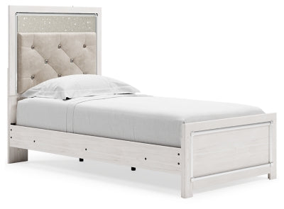 Altyra Twin Panel Bed, Dresser and Mirror  (White)