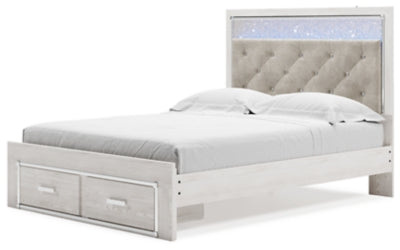 Altyra Queen Upholstered Storage Bed  (White)