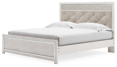 Altyra King Panel Bed  (White)