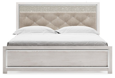 Altyra King Panel Bed  (White)