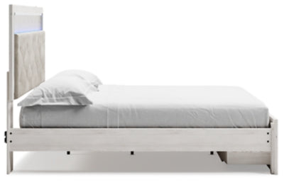 Altyra King Upholstered Storage Bed (White)