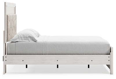 Altyra Full Panel Bed, Dresser, Mirror and Nightstand (White)