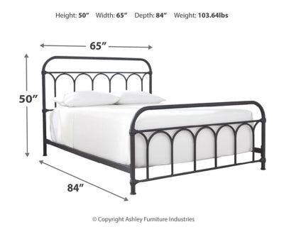 Nashburg Queen Metal Bed