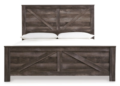 Wynnlow King Crossbuck Panel Bed