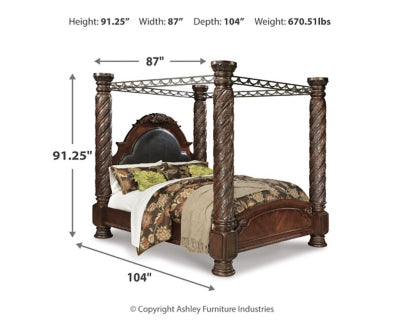 North Shore King Poster Bed with Canopy