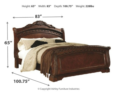 North Shore California King Sleigh Bed