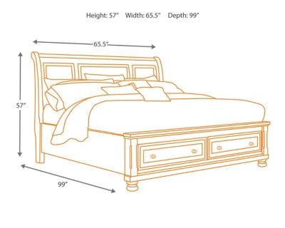 Porter California King Sleigh Bed