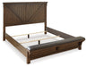 Lakeleigh Queen Panel Bed with Upholstered Bench