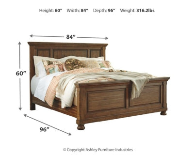 Flynnter California King Panel Bed