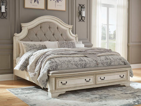 Realyn Queen Upholstered Bed Storage - Furniture Depot (7693737754872)