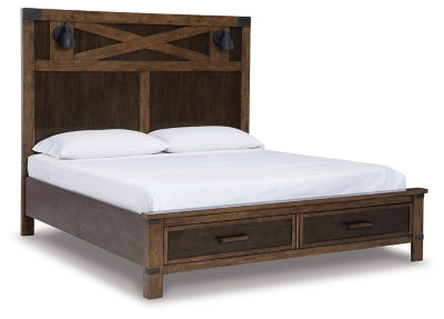 Wyattfield King Panel Bed with Storage