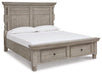 Harrastone California King Panel Bed