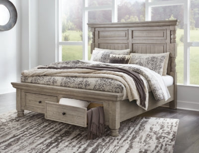 Harrastone King Panel Bed