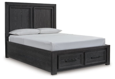 Foyland Queen Panel Storage Bed