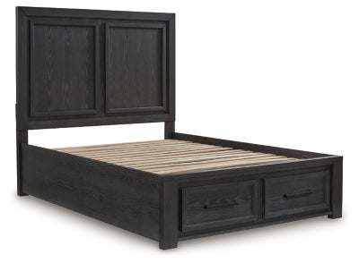 Foyland Queen Panel Storage Bed