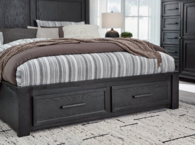 Foyland King Panel Storage Bed