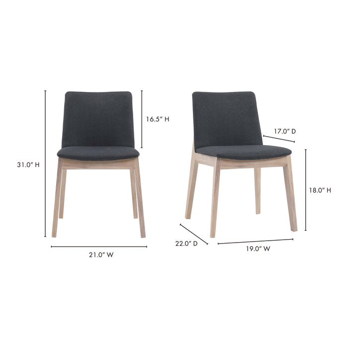 Deco Oak Dining Chair - Set Of Two