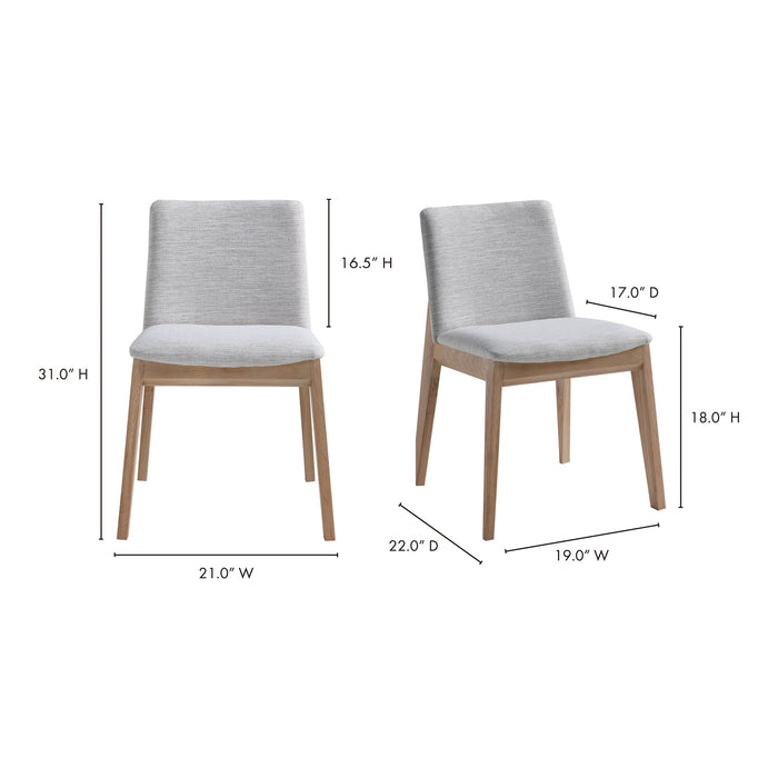 Deco Oak Dining Chair - Set Of Two