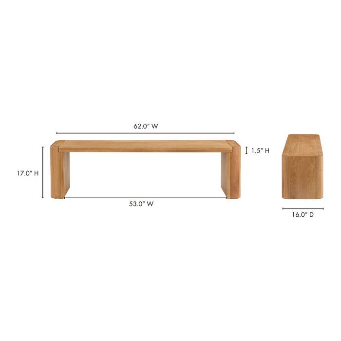 Post Small Dining Bench
