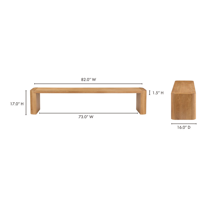Post Large Dining Bench