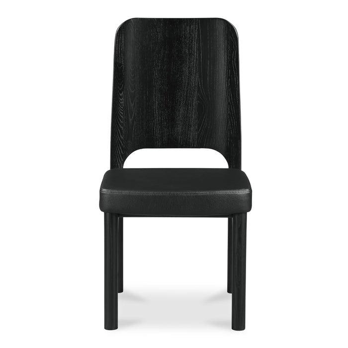 Kerr Dining Chair Vegan Leather Black-Set Of Two
