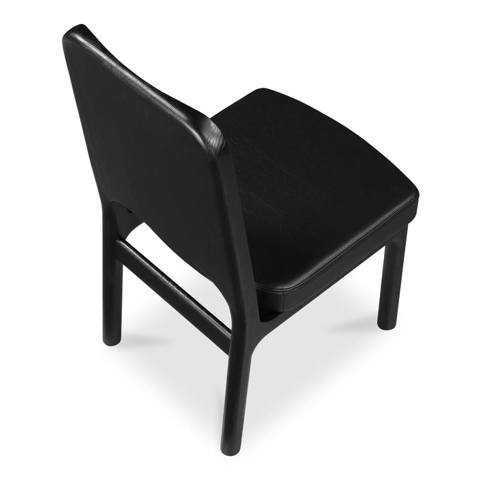 Kerr Dining Chair Vegan Leather Black-Set Of Two