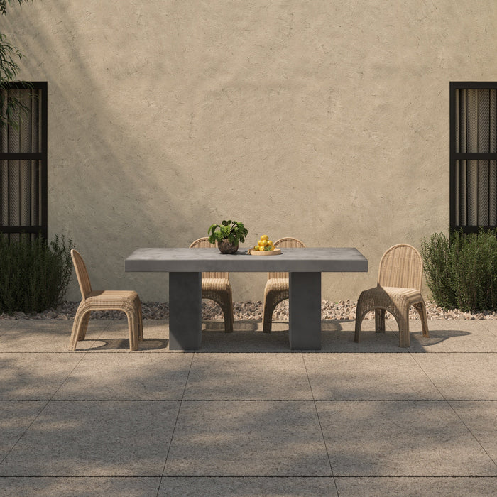 Antonius Outdoor Dining Table Dark Grey
