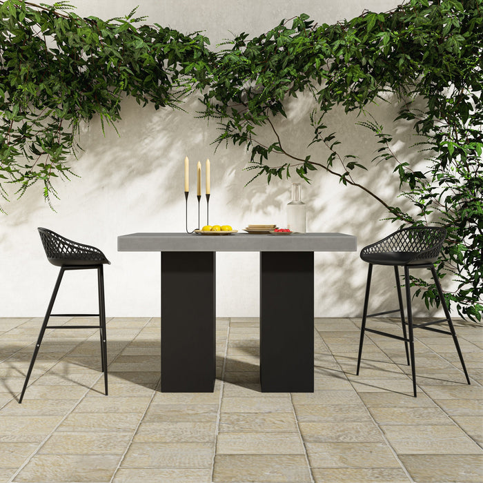 Lithic Outdoor Bar Table Dark Grey