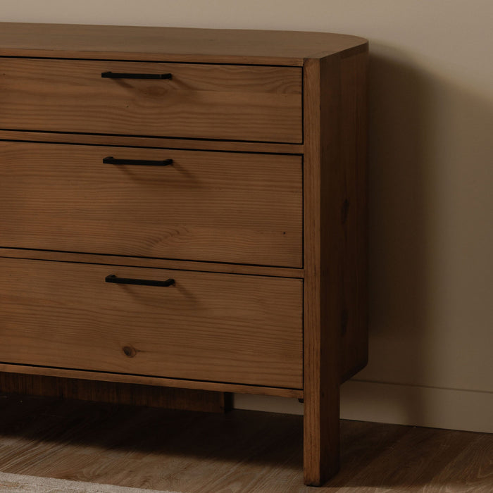 Lachlan 6 Drawer Dresser Brown