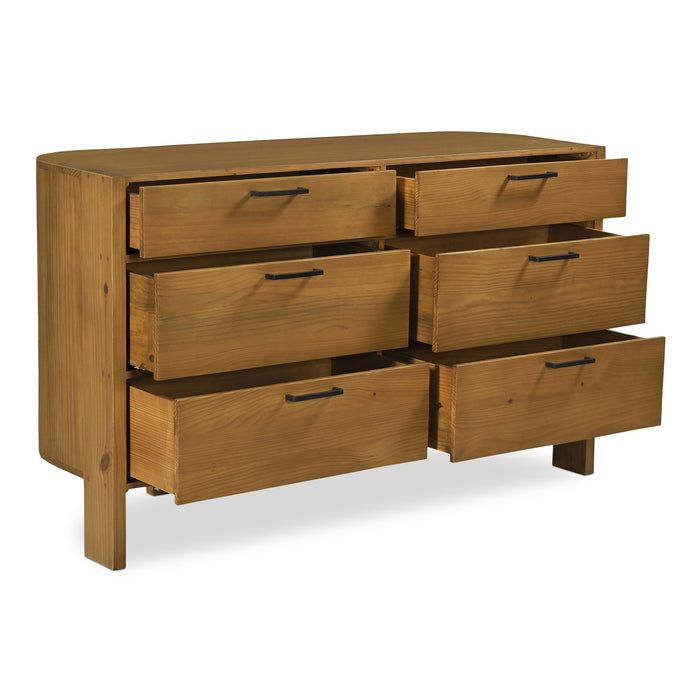 Lachlan 6 Drawer Dresser Brown